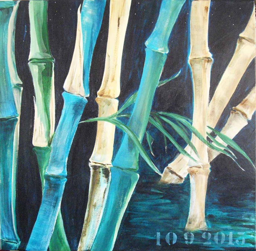 Blue bamboo II
